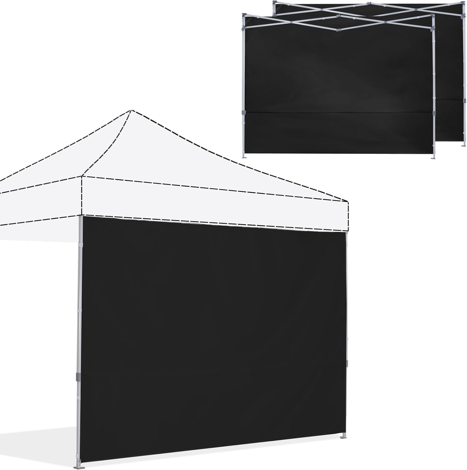 ABCCANOPY Instant Canopy SunWall 10x10 FT Sidewall 3 Pack