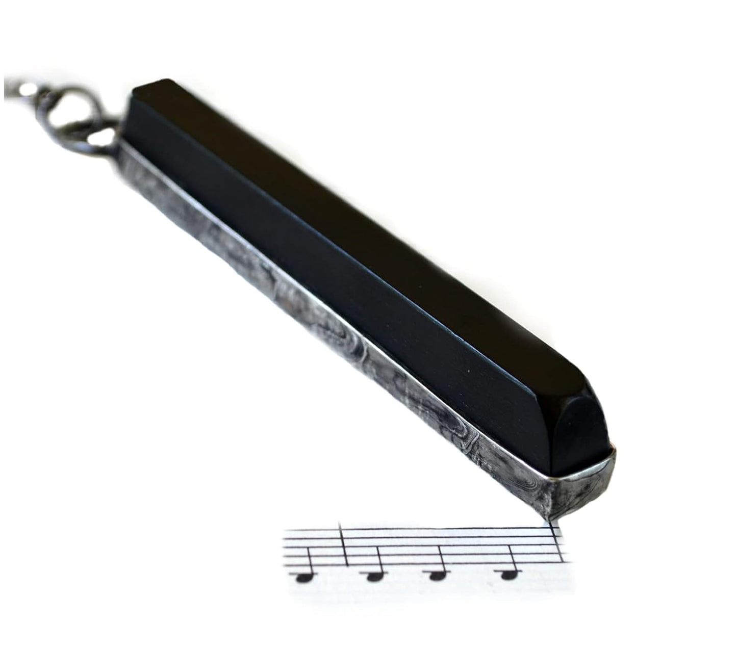 Piano Key Necklace by Bayou Glass Arts - Unique Gift