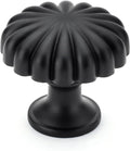 25 Pack Black Cabinet Knobs Zinc Alloy Matte Black - Vintage Flower