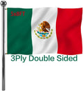 Mexico Flag 5x8 ft Double Sided Outdoor - Heavy Duty Polyester
