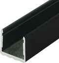 Outwater Black 3/4 in No Bow Aluminum U-Channel 48 in Pack of 2