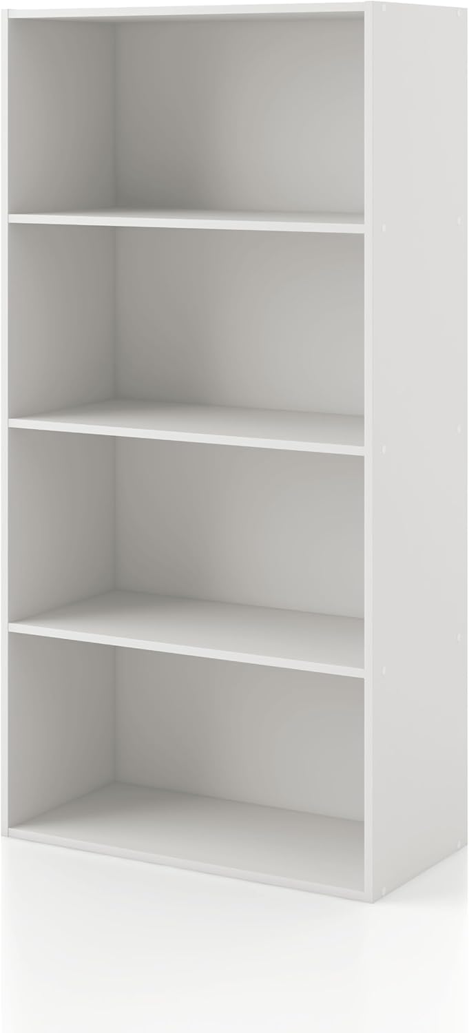 Apexa 4-Tier Cube Storage Organizer Shelves for Home Office