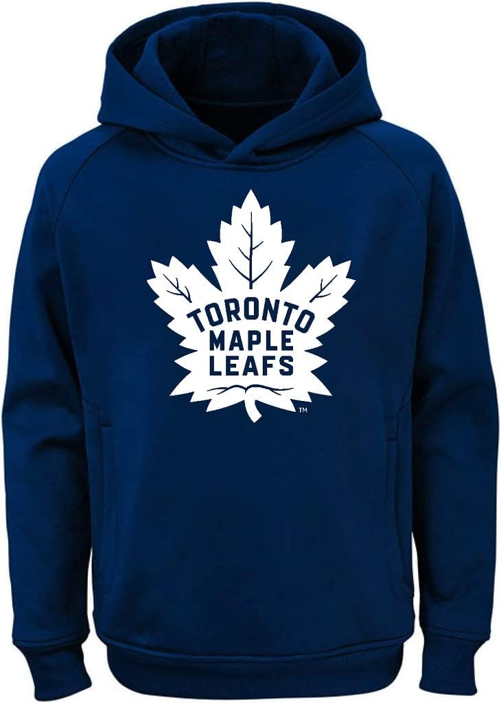 Outerstuff NHL Youth Pullover Hoodie with Team Color Logo