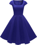 PUKAVT Women's Cap Sleeve Cocktail Dress for Elegant Evenings