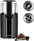 Coffee Grinder Electric by SHARDOR - Dual Bowl Grinder for Beans