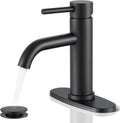 Black Bathroom Faucet by WINKEAR - Modern Design and Easy Install