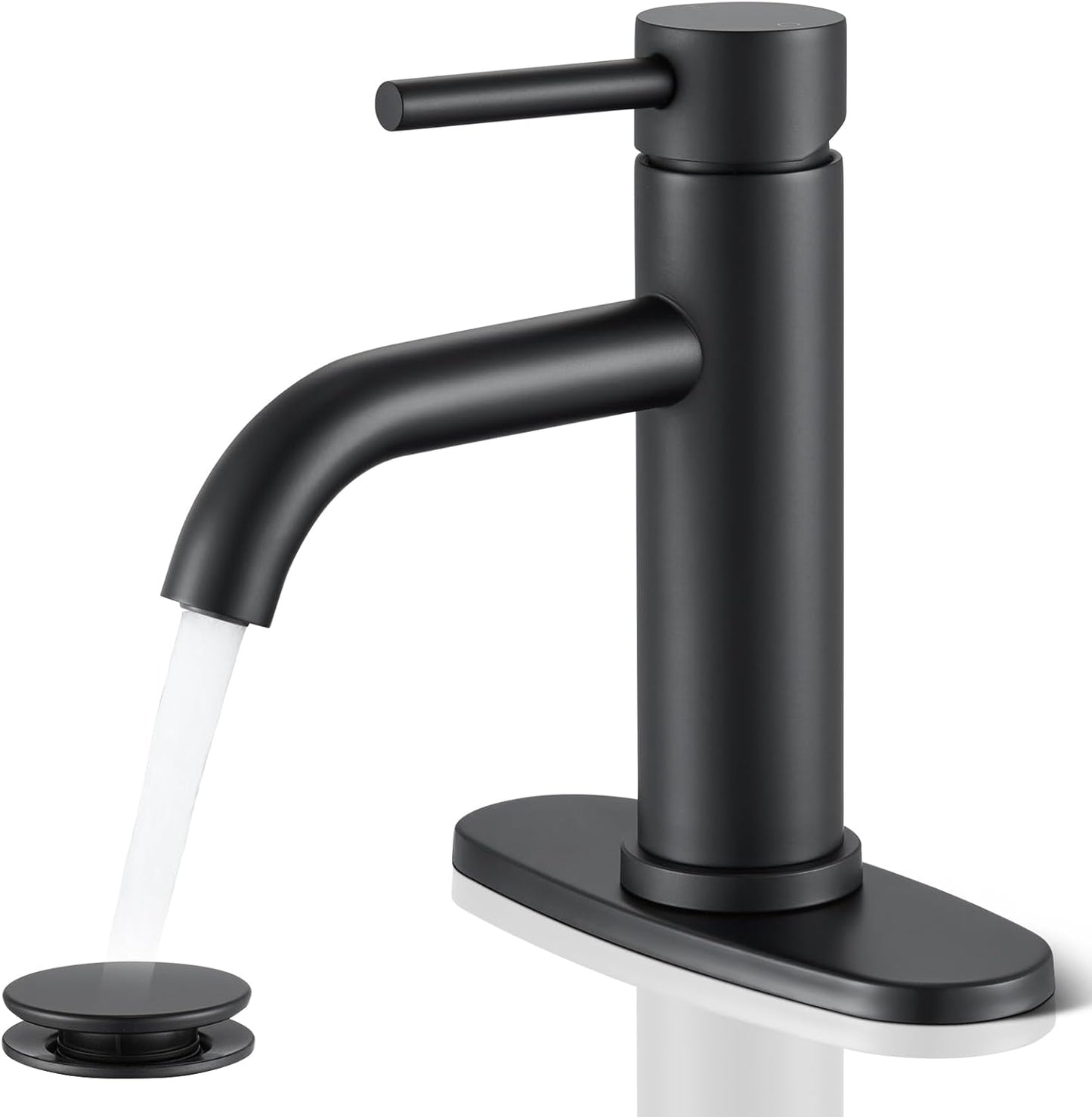 Black Bathroom Faucet by WINKEAR - Modern Design and Easy Install