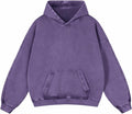 Mens Oversized Hoodies Pullover Women Fall Acid Wash Plain Preppy fit