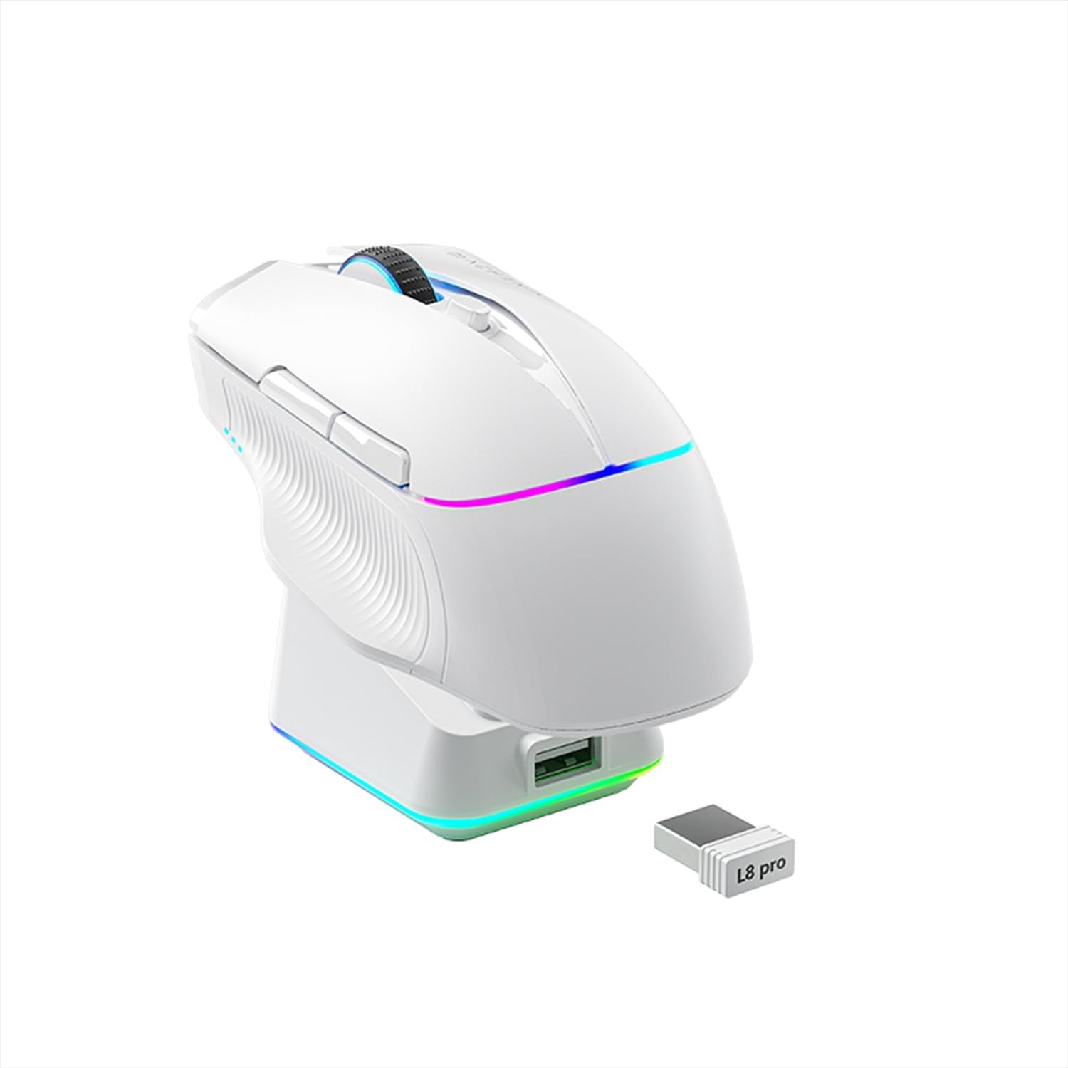 Machenike 8KHz Wireless Gaming Mouse with RGB Dock and 26000 DPI