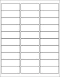 LabelMore 30 up 1 in x 2-5/8 in Shipping Address & FNSKU Labels - Bulk