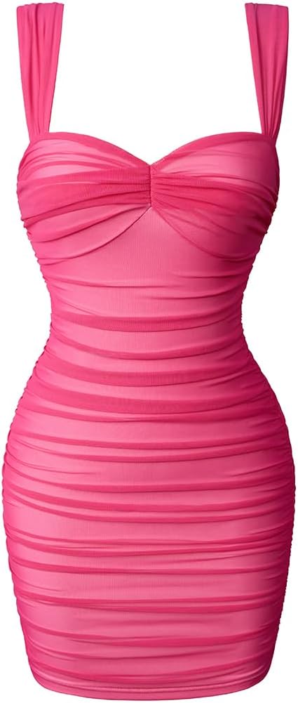 LAGSHIAN Women's Summer Sexy Bodycon Mini Party Dress Review