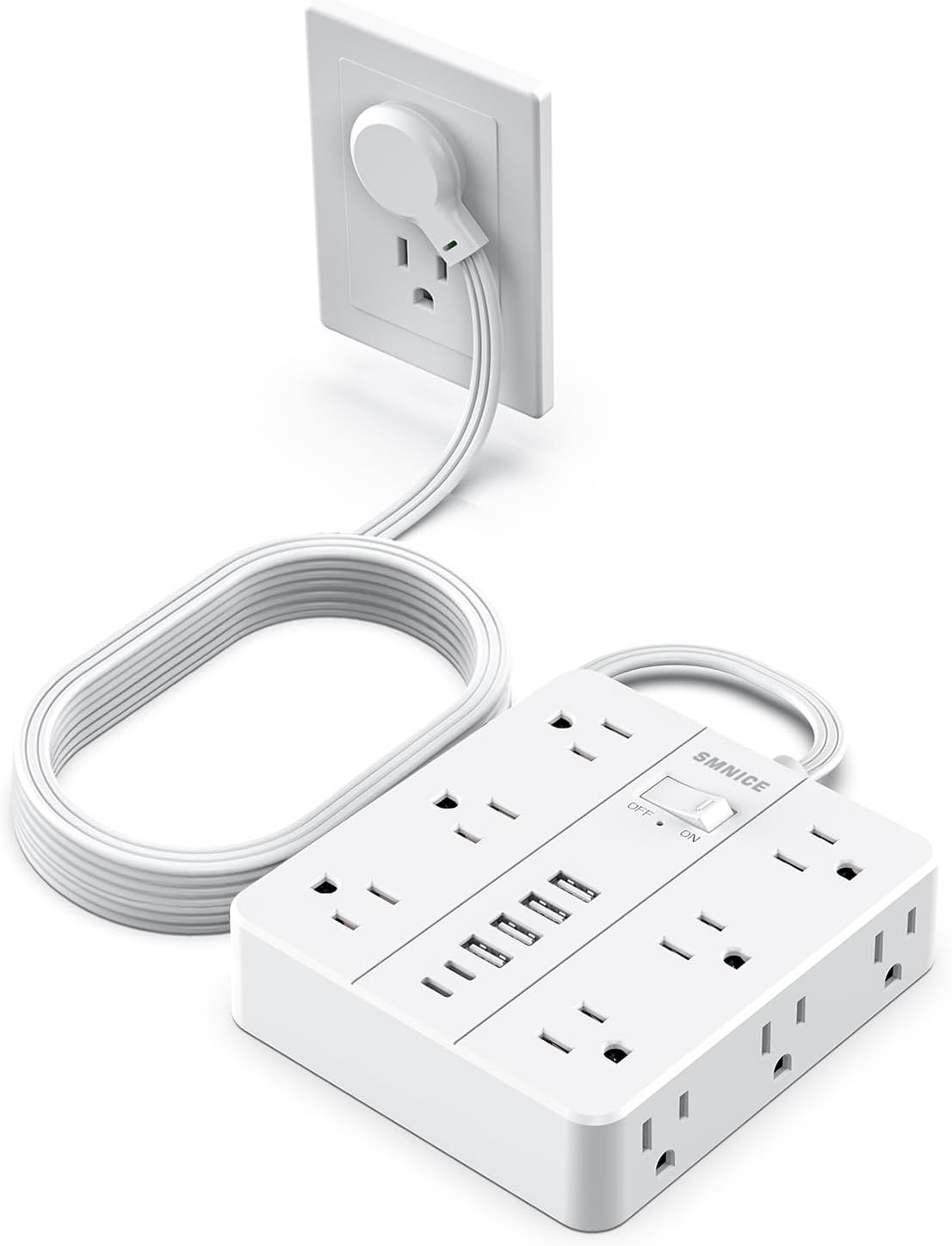 Power Strip Surge Protector with 12 Outlets and 6 USB Ports