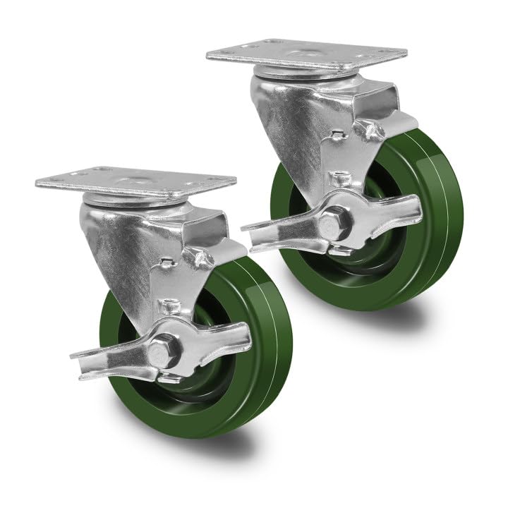 4 Inch High Temperature Casters for Bakery Racks and Ovens