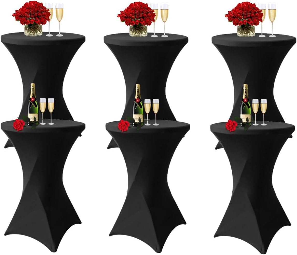 Durable Spandex Cocktail Table Covers for Parties and Events