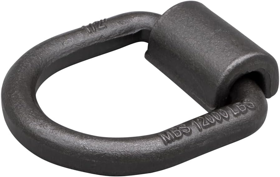 1/2 Heavy Duty Weld-On Forged D Ring 12,000 Lbs - 40 Pack