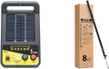 Zareba ESP5M-Z Solar 5 Mile Electric Fence Charger + 4 ft Posts