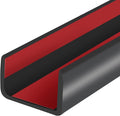 Rubber Edge Trim U Channel Self-Adhesive for 3/4ft Wood - Flexible