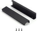 Satanga Edge Black Finger Pull 6.3in CC for Cabinets - Modern