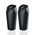 Car Trash Can with Lid Mini Diamond Design - Compact Car Organizer
