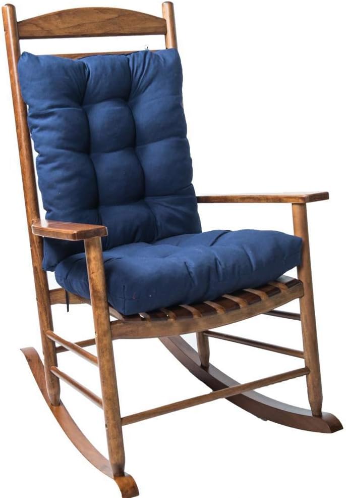 Plush Navy Blue Rocking Chair Cushions for Ultimate Comfort