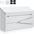 Wall Mount Mailbox Large Capacity Mailbox for Outside - Rustproof