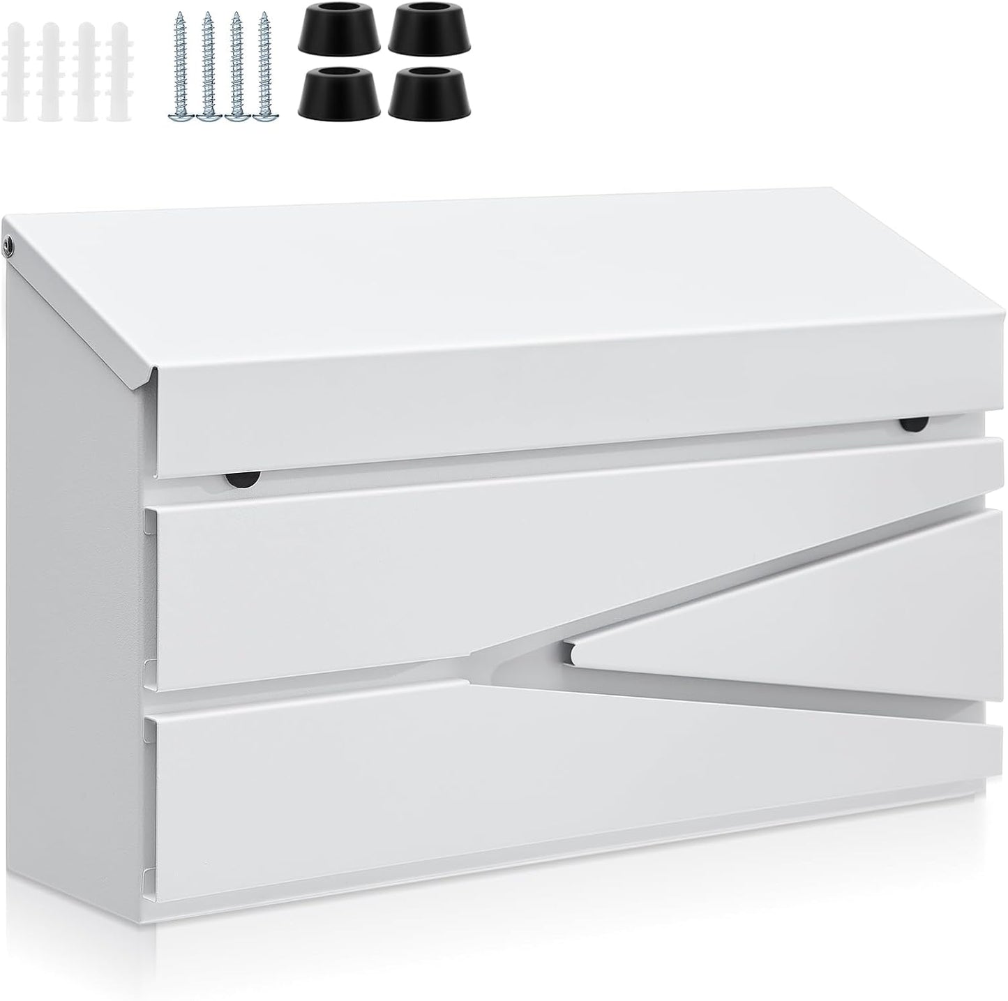 Large Capacity Wall Mount Mailbox for Outside - Modern Design