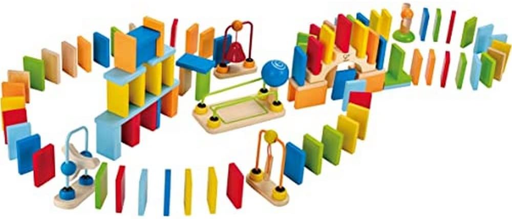 Hape Dynamo Wooden Domino Set for Endless Racing Fun