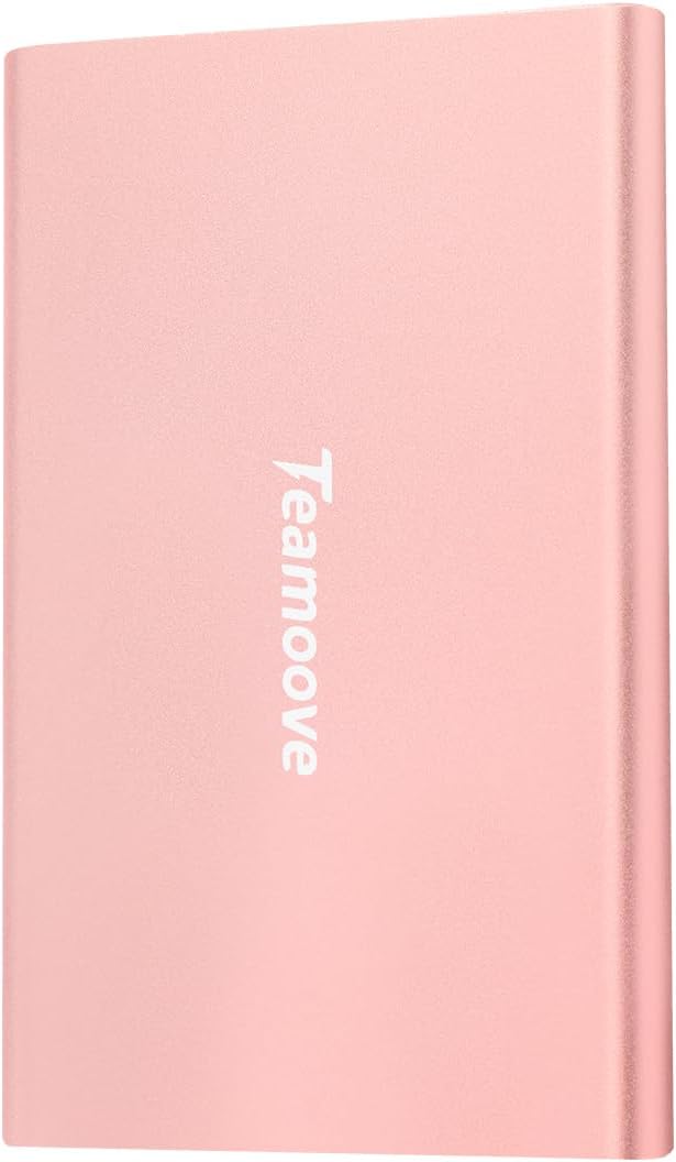 500GB USB 3.0 Slim External HDD - Pink Power