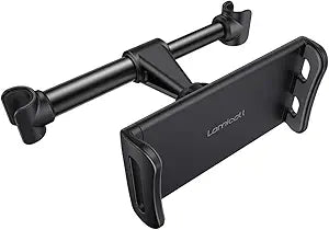 Lamicall Car Headrest Mount for Tablets and Cellphones - Black