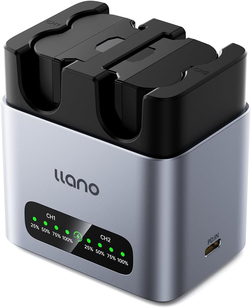 llano NP-W235 Batteries and 20W Fast Charger Set for Fujifilm