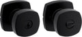 Kwikset Arroyo Knob Entry Door Knob with Lock and Key - Matte Black