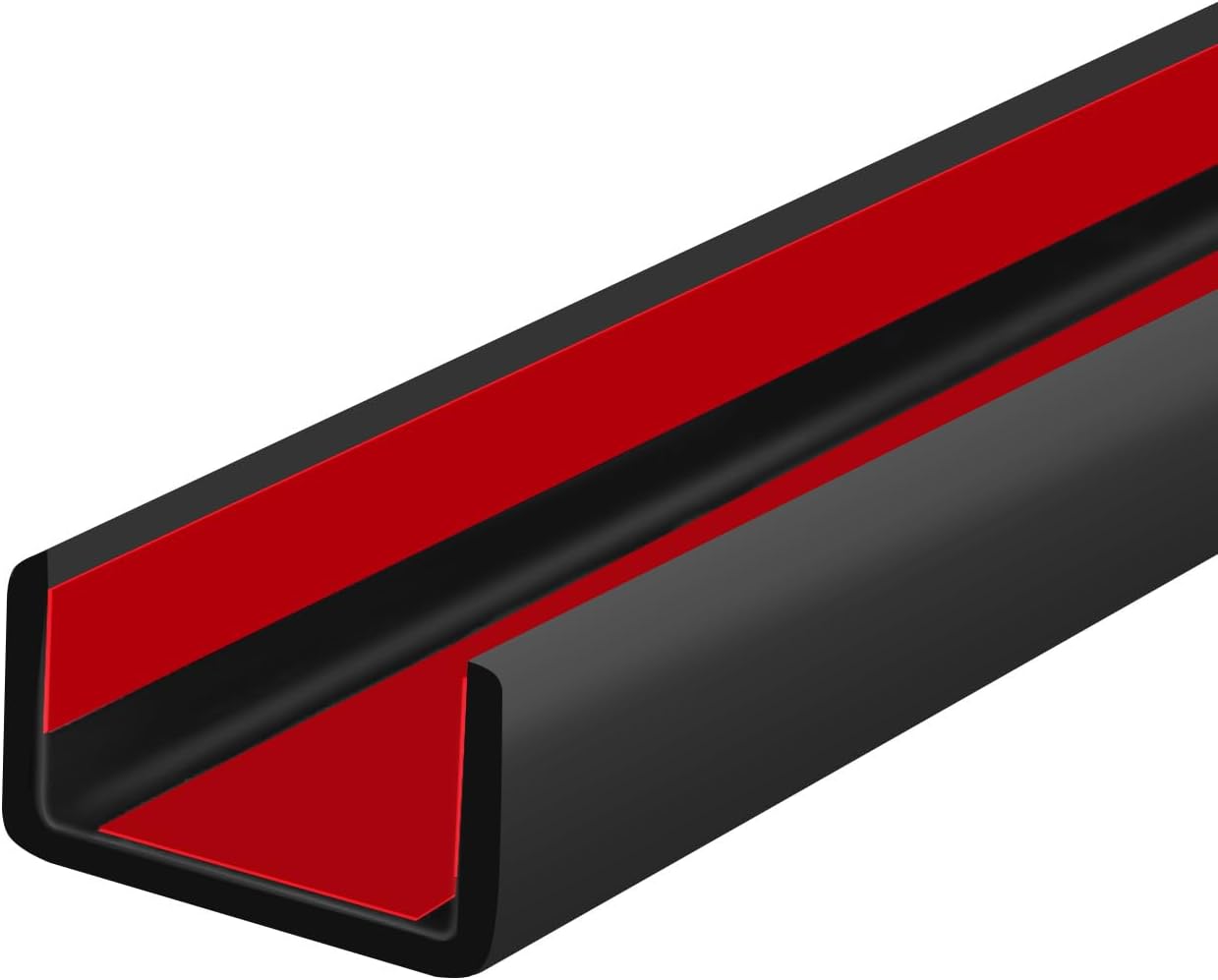 Rubber Edge Trim for Plywood, Self Adhesive U Channel Trim