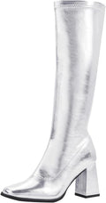 GoGo Knee High Boots Chunky Block Heels - Costume & Cosplay Ready