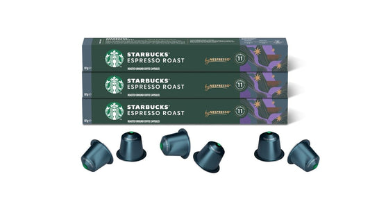 Intense Caramelly Notes: Starbucks Espresso Roast 30 Pods