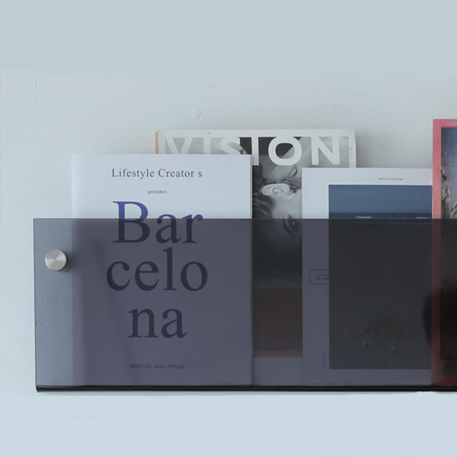 Stylish 2-Pack Acrylic Magazine Holder for Home and Office