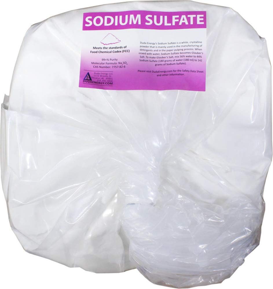 Duda Energy 40 lb Sodium Sulfate Food Grade FCC Anhydrous Purity