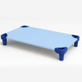 KRISHNA Daycare Cot Sheets 22 x 54 Pack of 10 - Soft Light Blue