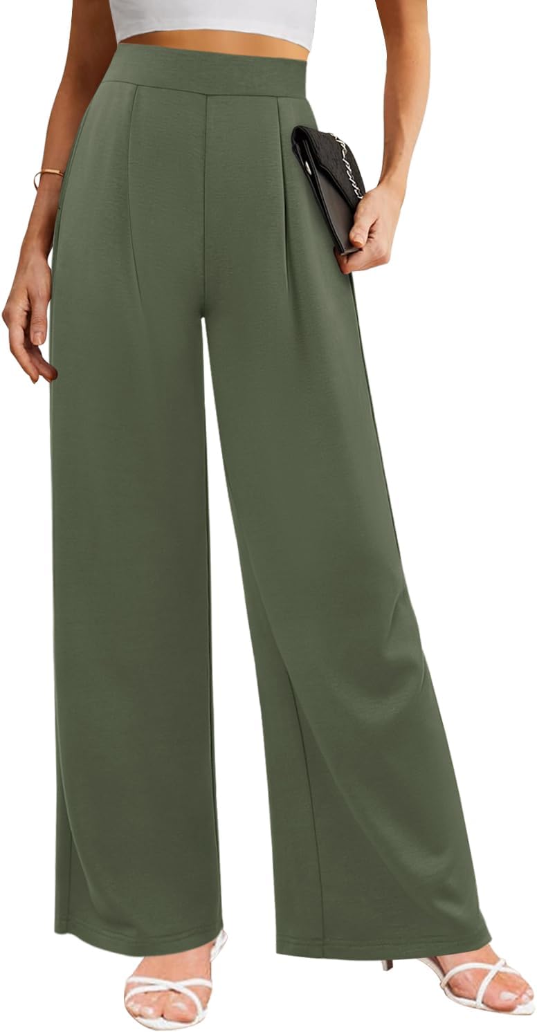 Angerella Womens Baggy Wide Leg Pants for Casual Comfort