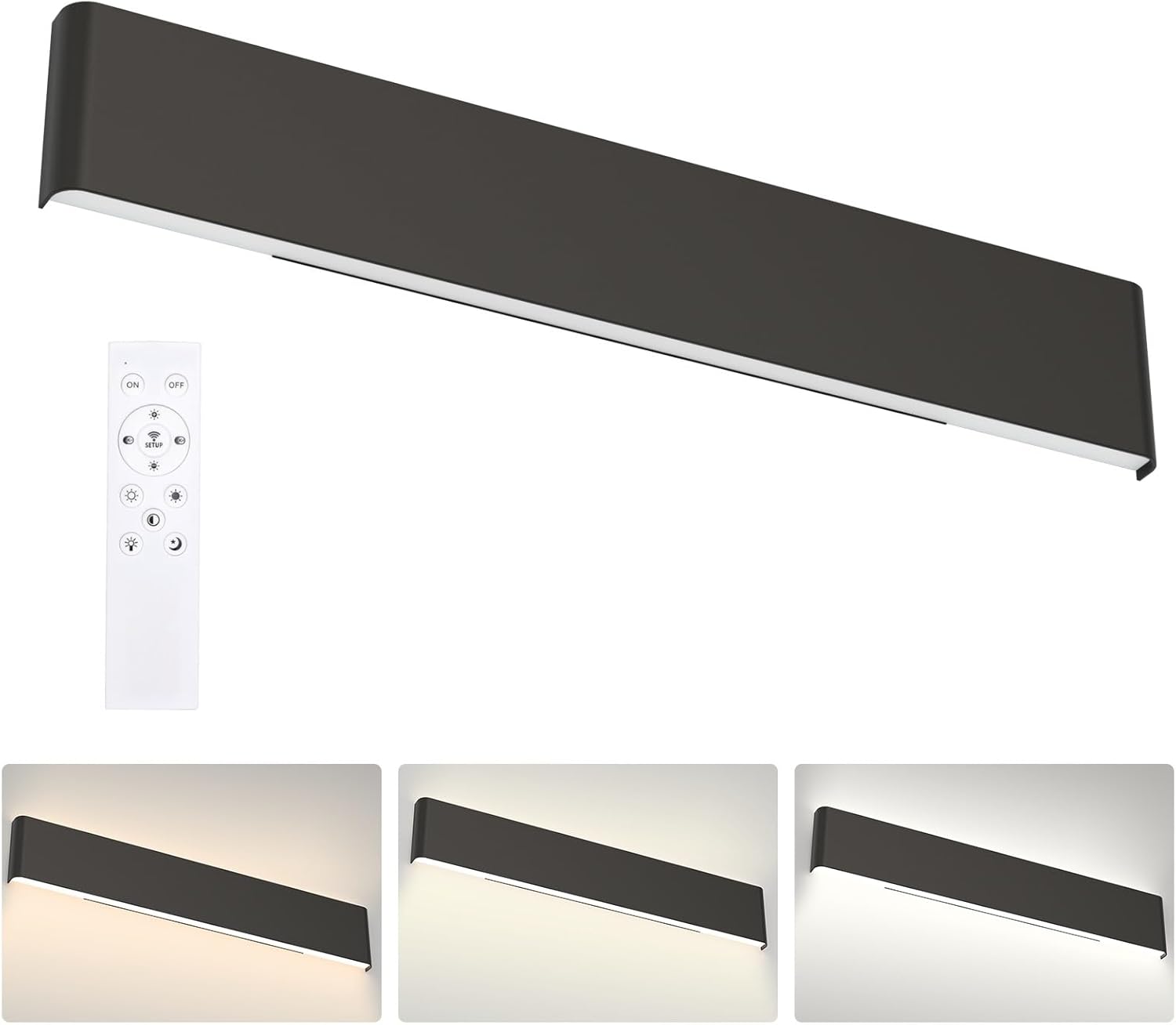 Dimmable Modern Black Vanity Light Fixture for Stylish Bathrooms