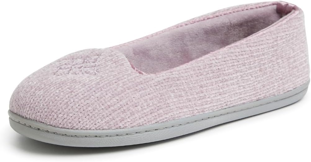 Cozy Memory Foam Indoor Ballet Slippers for Women in Wide Widths