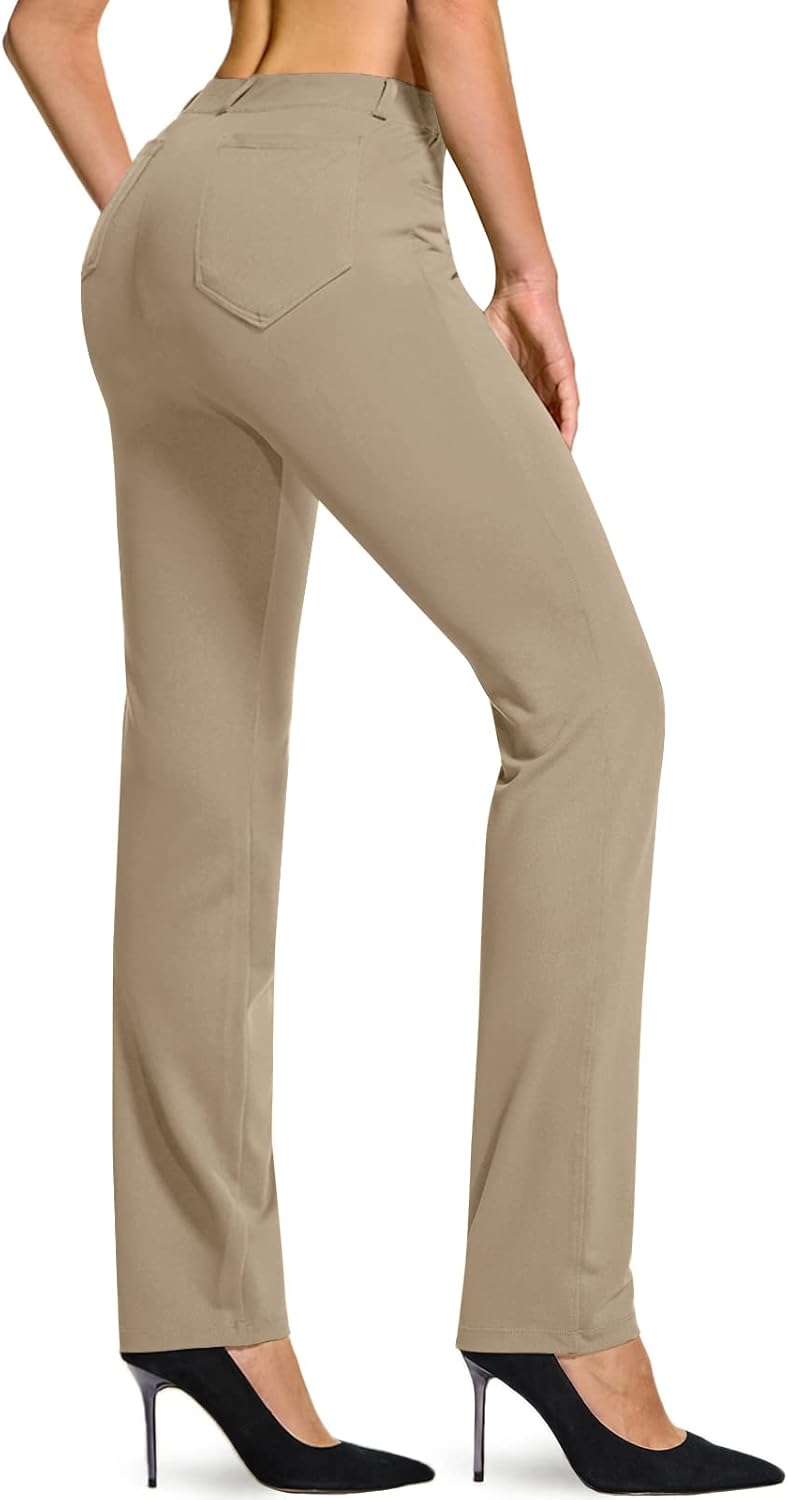 TSLA Women's Yoga Pants for Office and Casual Wear - Stretchy Fit