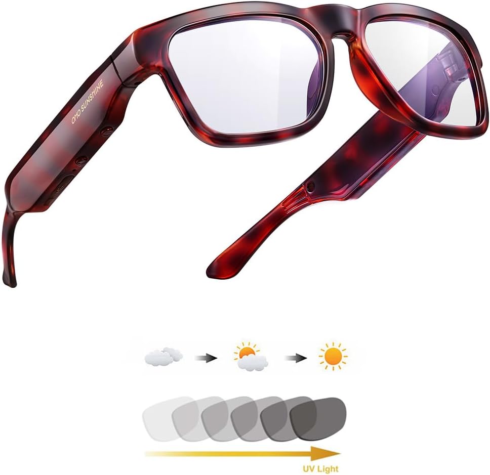 OhO Sunshnen Smart Glasses with Bluetooth and MP3 Features