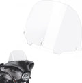 13in Windshield Round Wind Deflector for Harley Touring - Clear
