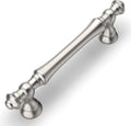 Amerdeco 10 Pack Brushed Satin Nickel Cabinet Pulls 3.75 in - Solid
