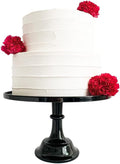 Sprinkles & Confetti 11in Black Melamine Cake Stand - Elegant Reusable