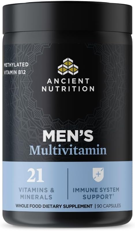 Ancient Nutrition Multivitamin for Men Supports Immune Health