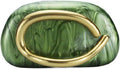 Women Acrylic Clutch Box Metal Handle Evening Bag - Sleek Clear Clutch