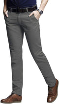 Match Men's Slim Tapered Stretchy Casual Pants - Stylish Comfort