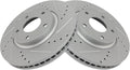 TRQ Front Performance Brake Rotors Set for INFINITI & Nissan
