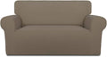 Super Stretch Loveseat Sofa Slipcover Natural - Non Slip Protector